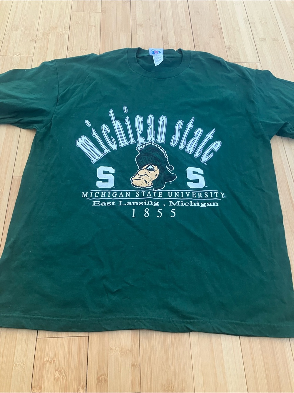Michigan State University Green Graphic Short Sleeve Tee